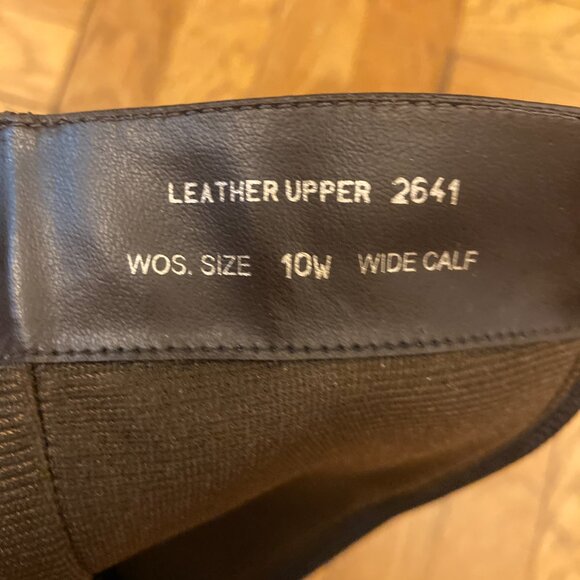 Eddie Bauer Leather Wide Calf Riding Boots 10 - Picture 3 of 3